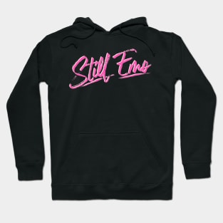 Still Emo (2024, Pink and White) Hoodie